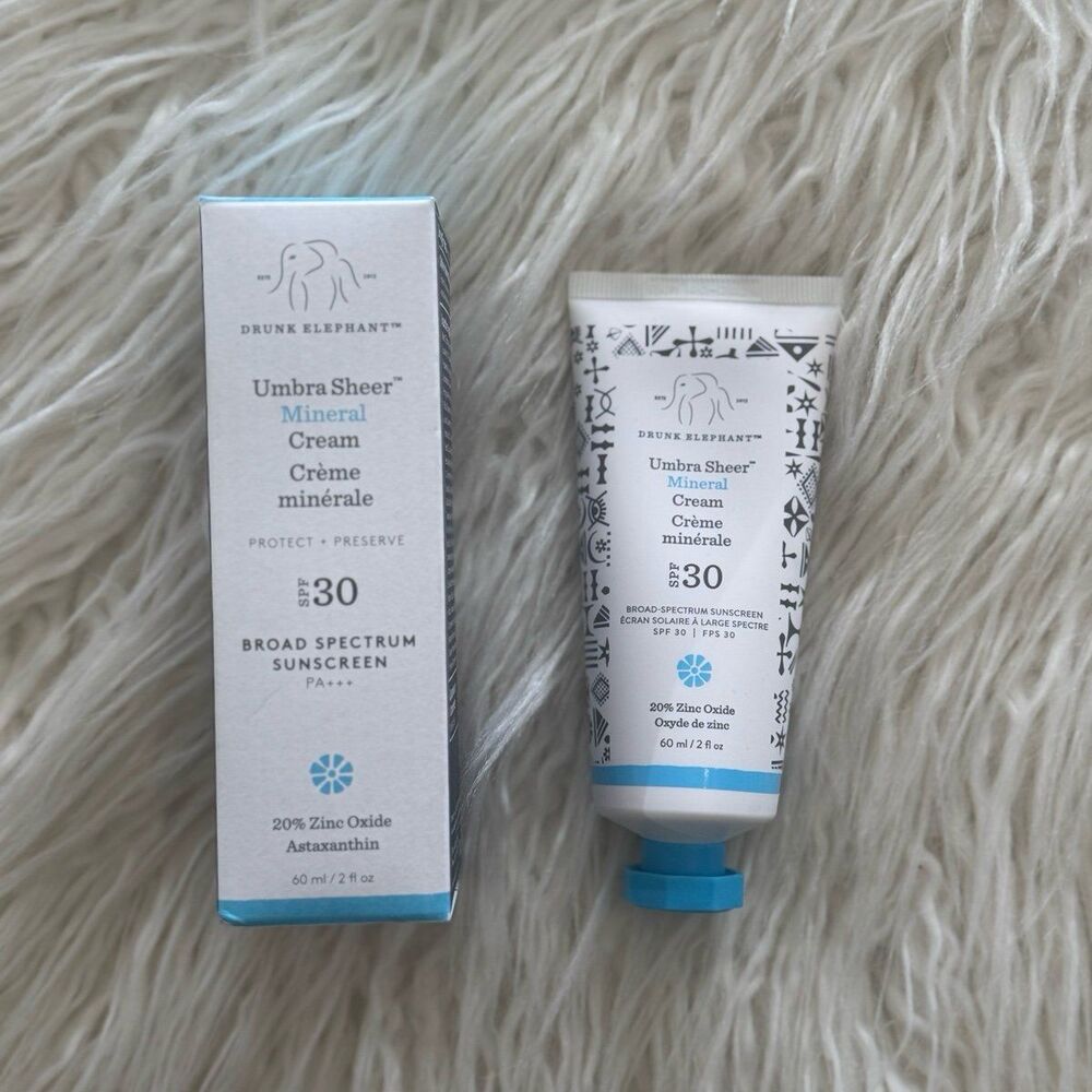 Drunk Elephant Umbra Sheer Mineral Cream SPF 30 2 Fl Oz